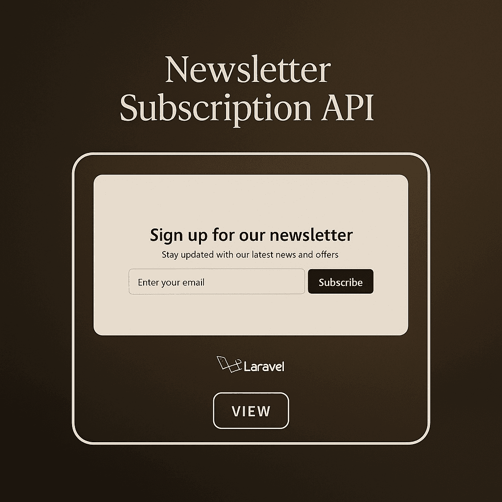 Newsletter API - Laravel