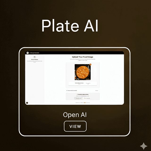 PlateAI: Vision-Driven Recipe